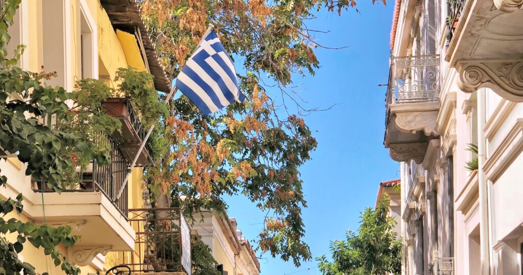 athens greece flag